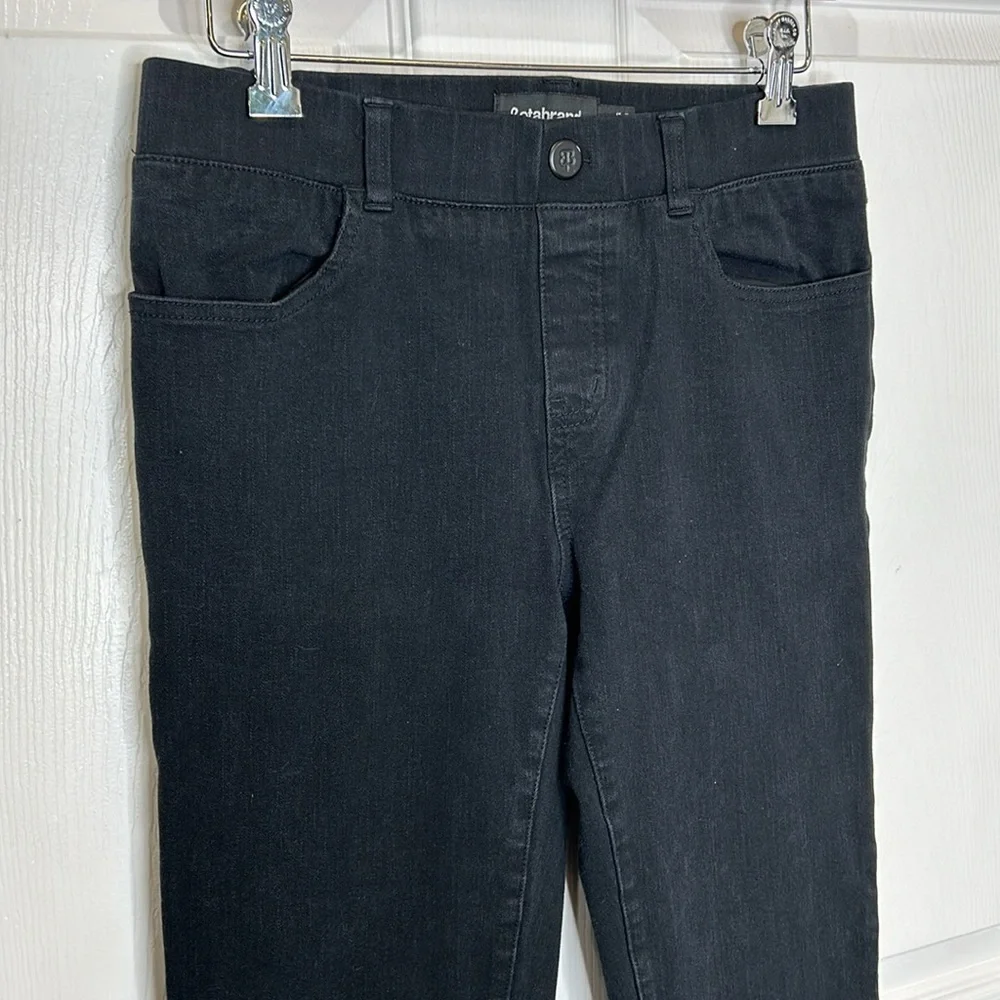 Betabrand Skinny Leg Jeans Women's Small Long Black 4‎ Pocket Denim W1545-BK